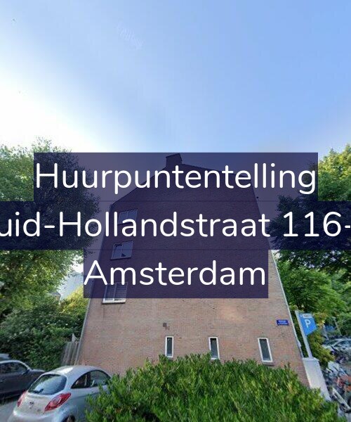 Foto gevel Huurpuntentelling voor Zuid-Hollandstraat 116-1, Amsterdam