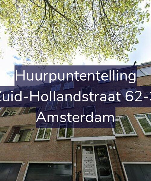 Foto gevel Huurpuntentelling voor Zuid-Hollandstraat 62-3, Amsterdam