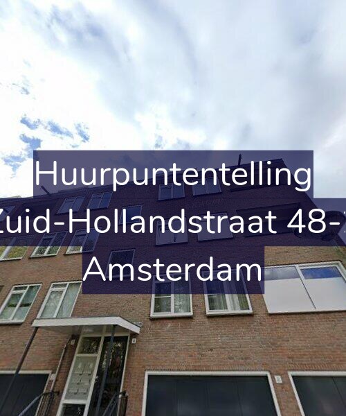 Foto gevel Huurpuntentelling voor Zuid-Hollandstraat 48-2, Amsterdam