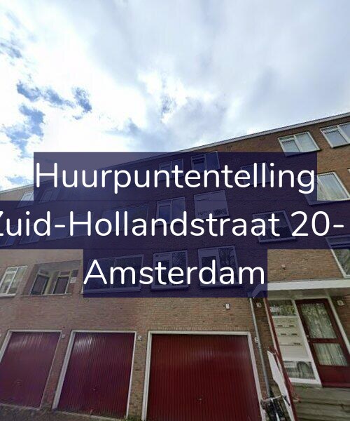 Foto gevel Huurpuntentelling voor Zuid-Hollandstraat 20-1, Amsterdam