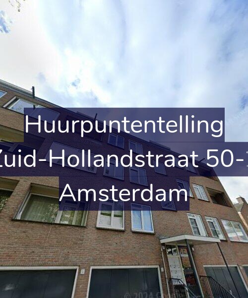 Foto gevel Huurpuntentelling voor Zuid-Hollandstraat 50-2, Amsterdam