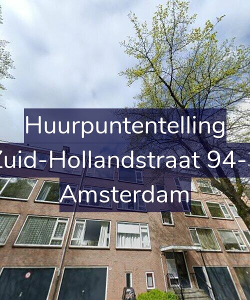Foto gevel Huurpuntentelling voor Zuid-Hollandstraat 94-3, Amsterdam