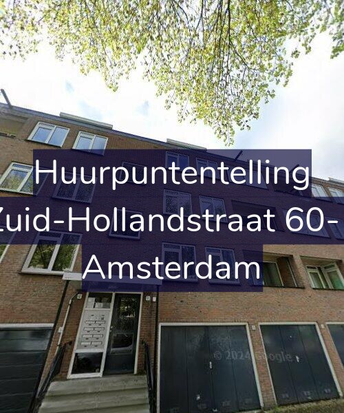 Foto gevel Huurpuntentelling voor Zuid-Hollandstraat 60-1, Amsterdam