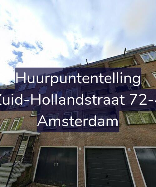 Foto gevel Huurpuntentelling voor Zuid-Hollandstraat 72-4, Amsterdam