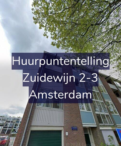 Foto gevel Huurpuntentelling voor Zuidewijn 2-3, Amsterdam