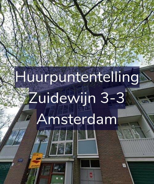 Foto gevel Huurpuntentelling voor Zuidewijn 3-3, Amsterdam