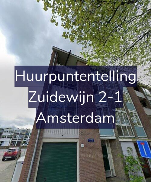Foto gevel Huurpuntentelling voor Zuidewijn 2-1, Amsterdam