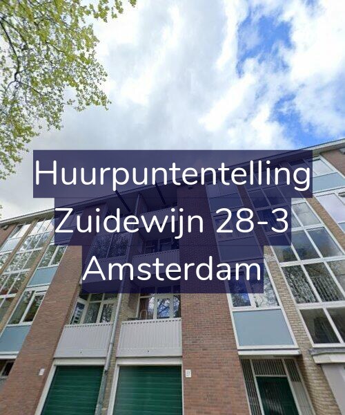 Foto gevel Huurpuntentelling voor Zuidewijn 28-3, Amsterdam