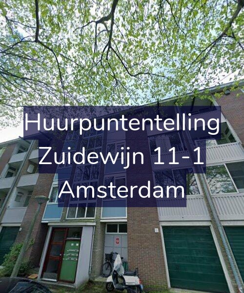 Foto gevel Huurpuntentelling voor Zuidewijn 11-1, Amsterdam