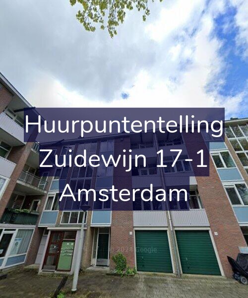 Foto gevel Huurpuntentelling voor Zuidewijn 17-1, Amsterdam
