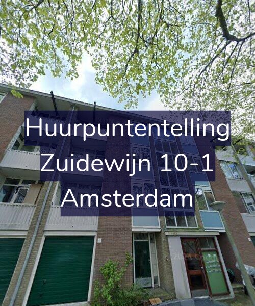 Foto gevel Huurpuntentelling voor Zuidewijn 10-1, Amsterdam