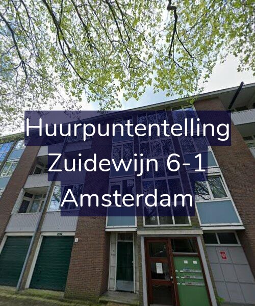 Foto gevel Huurpuntentelling voor Zuidewijn 6-1, Amsterdam