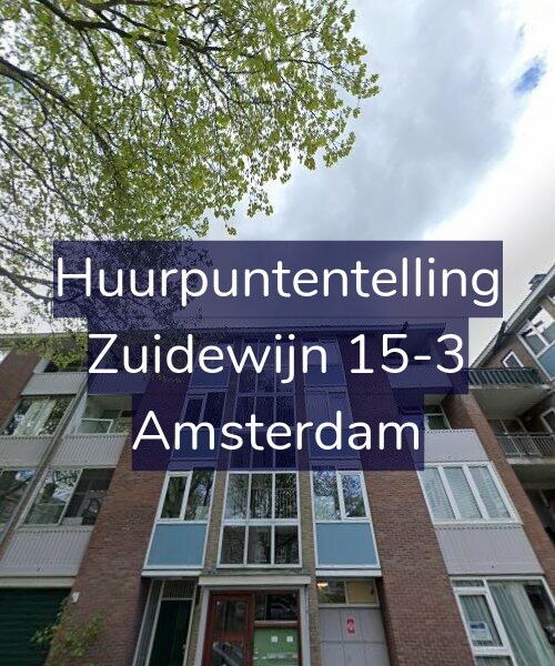 Foto gevel Huurpuntentelling voor Zuidewijn 15-3, Amsterdam