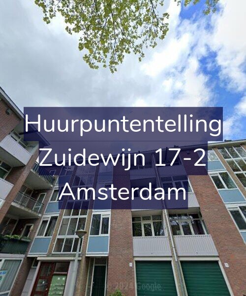Foto gevel Huurpuntentelling voor Zuidewijn 17-2, Amsterdam