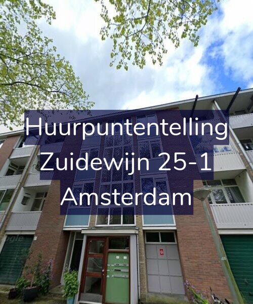 Foto gevel Huurpuntentelling voor Zuidewijn 25-1, Amsterdam