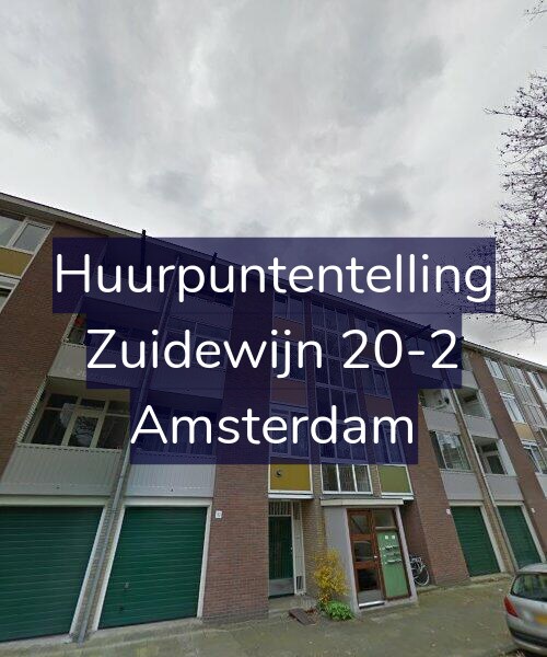 Foto gevel Huurpuntentelling voor Zuidewijn 20-2, Amsterdam