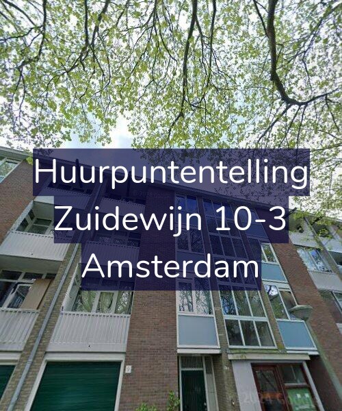 Foto gevel Huurpuntentelling voor Zuidewijn 10-3, Amsterdam