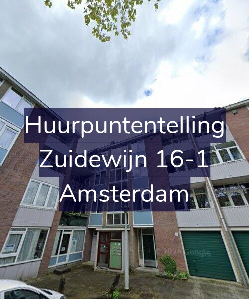 Foto gevel Huurpuntentelling voor Zuidewijn 16-1, Amsterdam