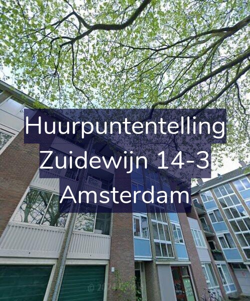 Foto gevel Huurpuntentelling voor Zuidewijn 14-3, Amsterdam