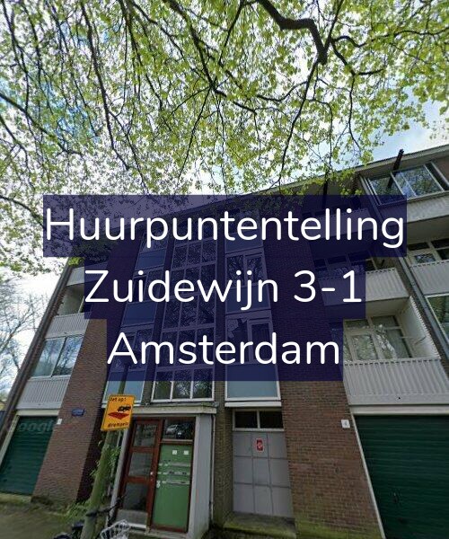 Foto gevel Huurpuntentelling voor Zuidewijn 3-1, Amsterdam