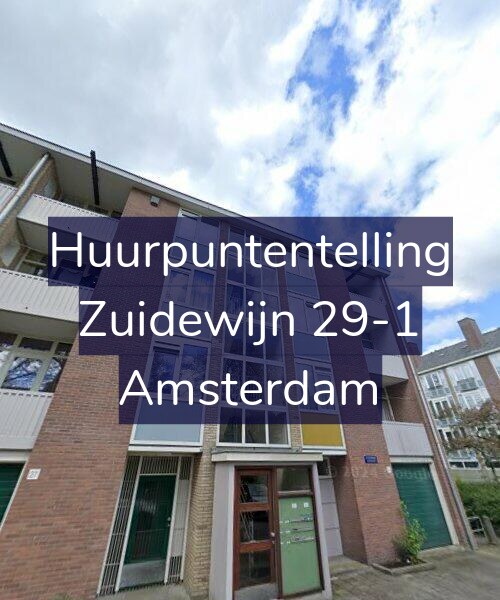 Foto gevel Huurpuntentelling voor Zuidewijn 29-1, Amsterdam