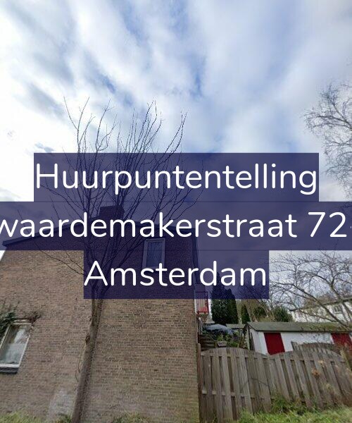 Foto gevel Huurpuntentelling voor Zwaardemakerstraat 72-1, Amsterdam