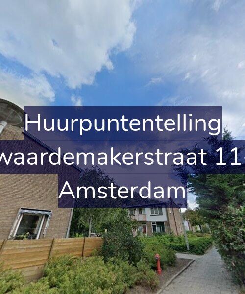 Foto gevel Huurpuntentelling voor Zwaardemakerstraat 11-1, Amsterdam