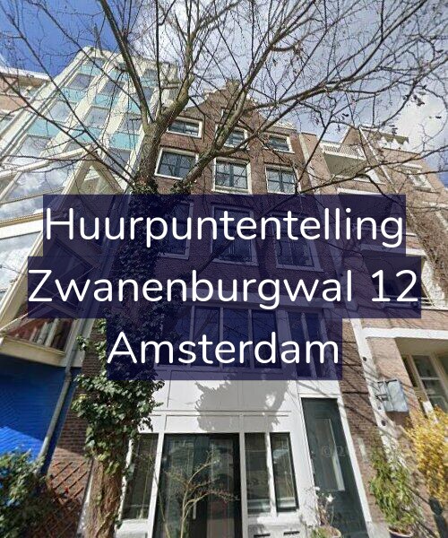 Foto gevel Huurpuntentelling voor Zwanenburgwal 12, Amsterdam