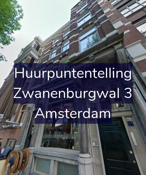 Foto gevel Huurpuntentelling voor Zwanenburgwal 3, Amsterdam