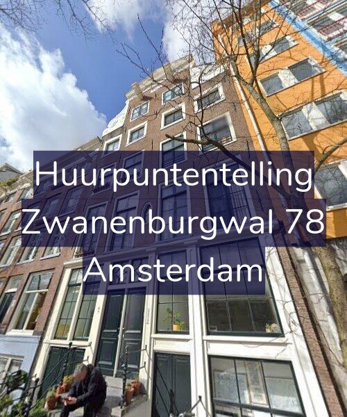 Foto gevel Huurpuntentelling voor Zwanenburgwal 78, Amsterdam
