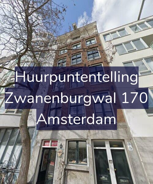 Foto gevel Huurpuntentelling voor Zwanenburgwal 170, Amsterdam