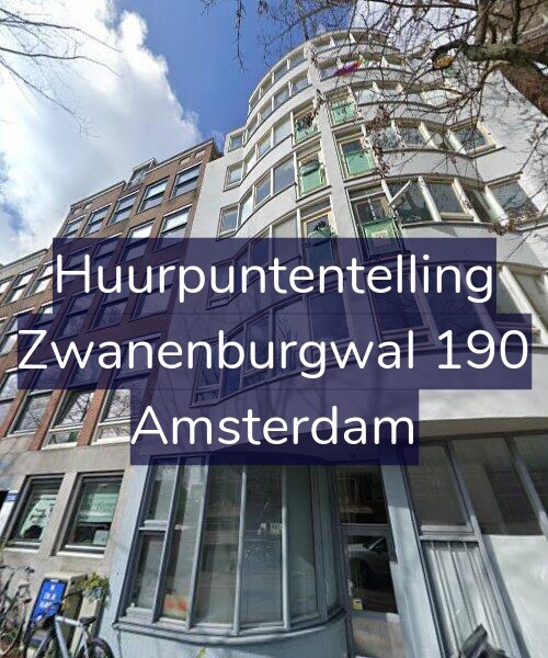 Foto gevel Huurpuntentelling voor Zwanenburgwal 190, Amsterdam