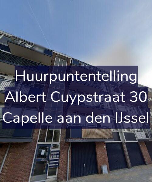 Foto gevel Huurpuntentelling voor Albert Cuypstraat 30, Capelle aan den IJssel