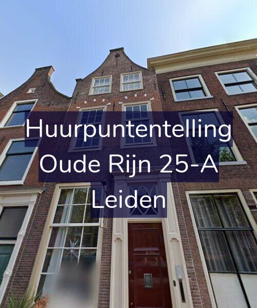 Foto gevel Huurpuntentelling voor Oude Rijn 25-A, Leiden