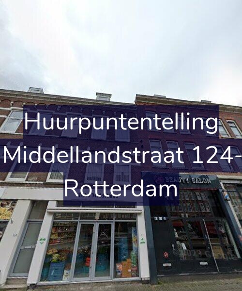 Foto gevel Huurpuntentelling voor 1e Middellandstraat 124-01, Rotterdam