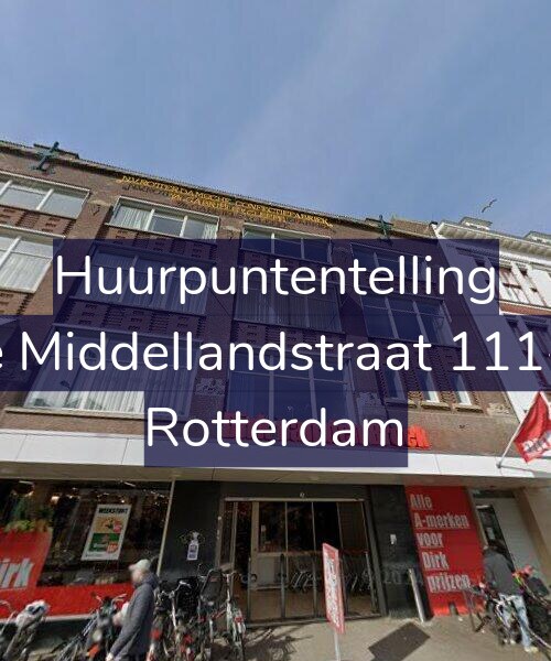 Foto gevel Huurpuntentelling voor 1e Middellandstraat 111-N, Rotterdam