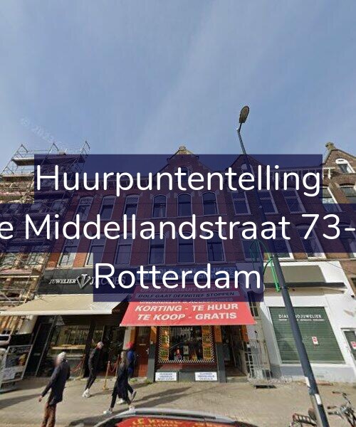 Foto gevel Huurpuntentelling voor 1e Middellandstraat 73-C, Rotterdam
