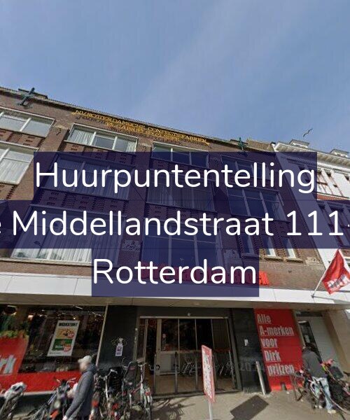 Foto gevel Huurpuntentelling voor 1e Middellandstraat 111-H, Rotterdam
