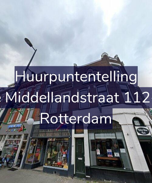 Foto gevel Huurpuntentelling voor 1e Middellandstraat 112-A, Rotterdam
