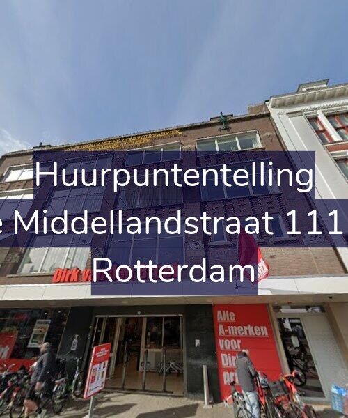 Foto gevel Huurpuntentelling voor 1e Middellandstraat 111-C, Rotterdam