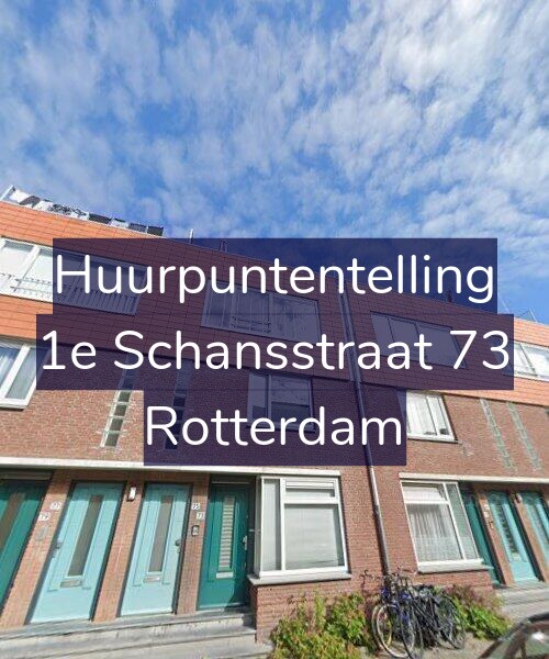 Foto gevel Huurpuntentelling voor 1e Schansstraat 73, Rotterdam