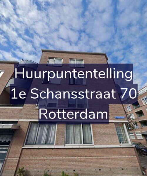 Foto gevel Huurpuntentelling voor 1e Schansstraat 70, Rotterdam