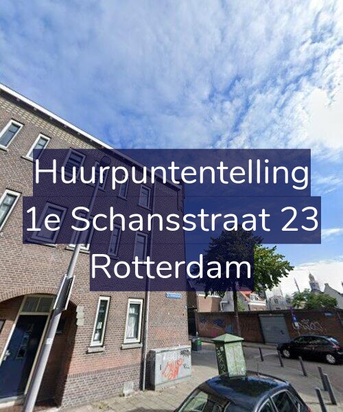 Foto gevel Huurpuntentelling voor 1e Schansstraat 23, Rotterdam