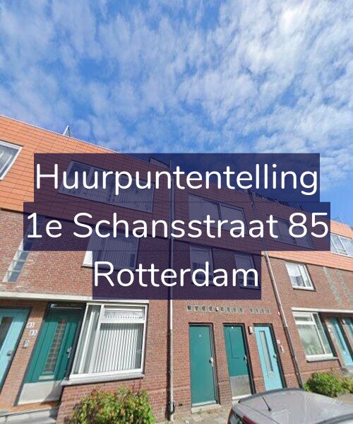 Foto gevel Huurpuntentelling voor 1e Schansstraat 85, Rotterdam