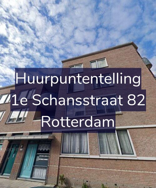 Foto gevel Huurpuntentelling voor 1e Schansstraat 82, Rotterdam
