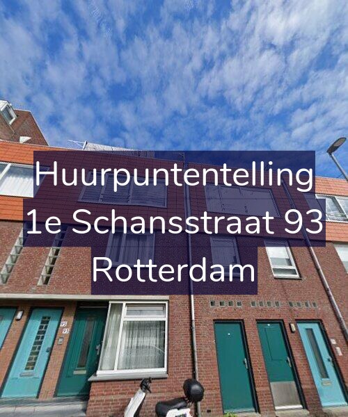 Foto gevel Huurpuntentelling voor 1e Schansstraat 93, Rotterdam