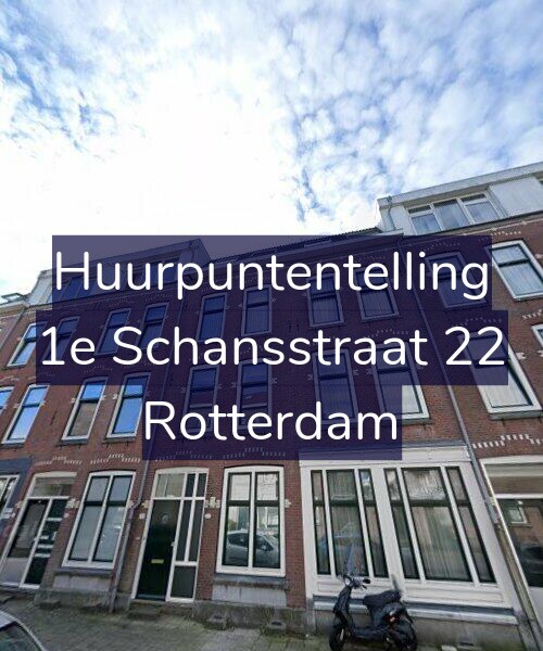 Foto gevel Huurpuntentelling voor 1e Schansstraat 22, Rotterdam