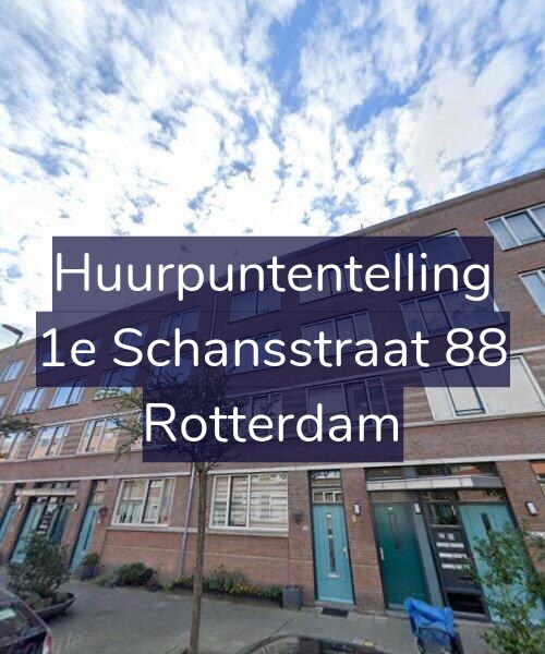 Foto gevel Huurpuntentelling voor 1e Schansstraat 88, Rotterdam
