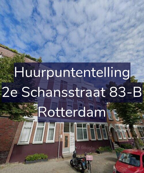 Foto gevel Huurpuntentelling voor 2e Schansstraat 83-B, Rotterdam