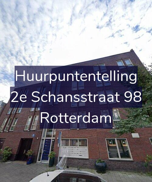 Foto gevel Huurpuntentelling voor 2e Schansstraat 98, Rotterdam